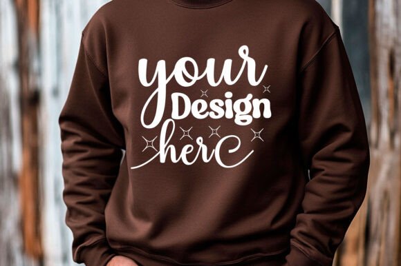 Christmas Gildan 18000 Mockup 40 for Branding and Marketing