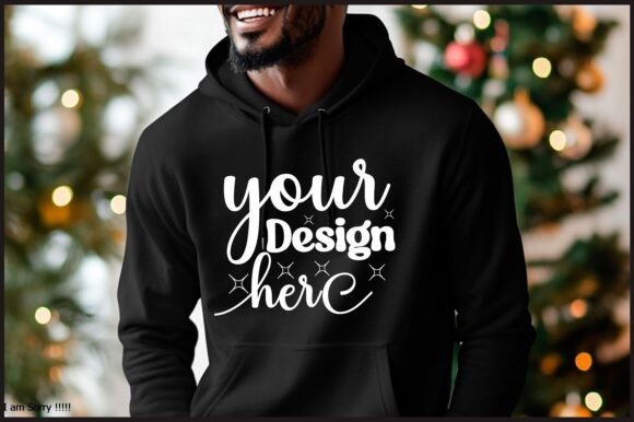Christmas Hoodie Men Mockup 34 for Product Mockups and Graphics