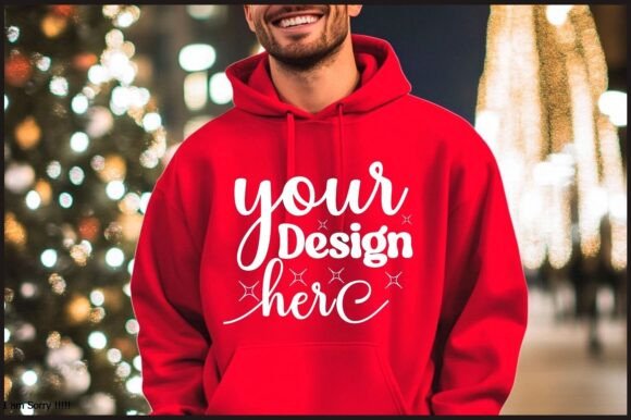 Christmas Hoodie Men Mockup 58 - A Versatile Graphic Design Asset