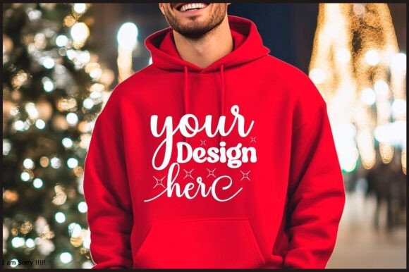 Christmas Hoodie Men Mockup 67: A Graphic Design Asset for Product Mockups