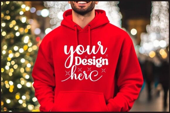 Christmas Hoodie Men Mockup 72: A Graphic Design Asset for Product Mockups