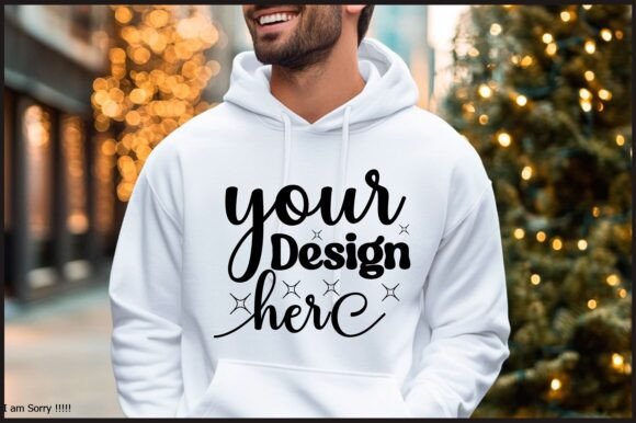Christmas Hoodie Men Mockup 90: A Graphic Design Asset for Product Mockups