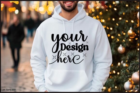 Christmas Hoodie Men Mockup 92: A Graphic Design Asset for Product Mockups