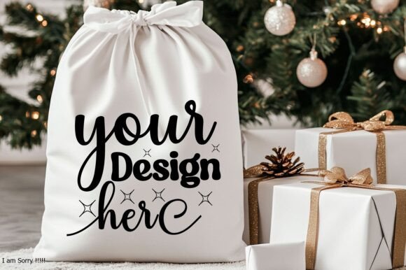 Christmas Santa Sack Mockup Jpg 102 for Graphics and Product Mockups