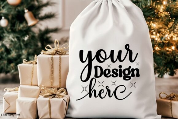 Christmas Santa Sack Mockup Jpg 107 for Product Mockups and Graphics