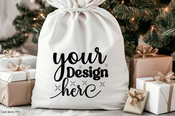 Christmas Santa Sack Mockup Jpg 117 for Branding and Marketing