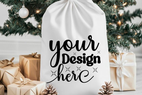 Christmas Santa Sack Mockup Jpg 80 for Product Mockups and Graphics