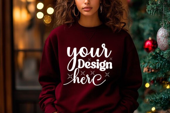 Christmas Sweater Mockup 102: A Graphic Design Asset for Product Mockups