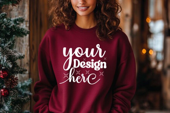Christmas Sweater Mockup 105: A Versatile Graphic Design Asset for Product Mockups