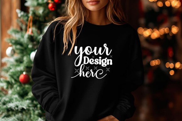 Christmas Sweater Mockup 34 - A Festive Graphic Design Asset