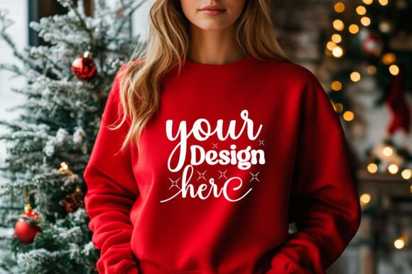 Christmas Sweater Mockup 52: A Festive Graphic Asset for Product Mockups