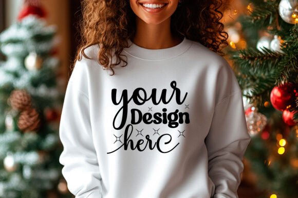 Christmas Sweater Mockup 72: A Playful Graphic for Product Mockups