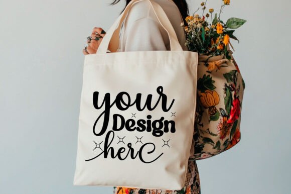 Christmas Tote Bag Mockup 106 - A Versatile Graphic Design Asset