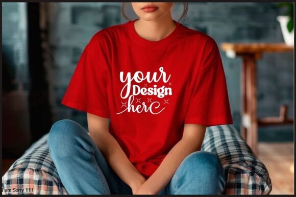 Comfort Colors 1717 Mockup 100 – A Festive Graphic Design Asset for Handmade Creations