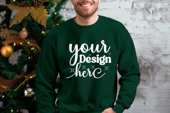 Gildan 18000 Christmas Men Mockup 1 for Product Mockups and Graphics