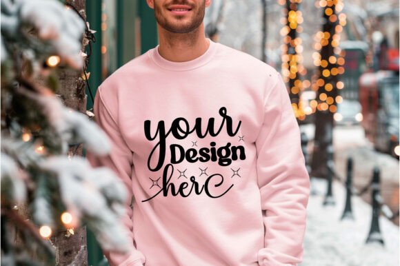 Gildan 18000 Christmas Men Mockup 110 Graphics