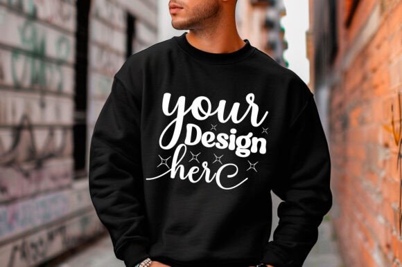 Gildan 18000 Christmas Men Mockup 176 - A Versatile Graphics Asset for Product Mockups