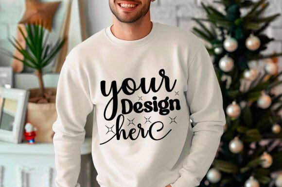 Gildan 18000 Christmas Men Mockup 185 Graphics