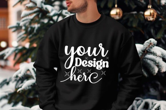 Gildan 18000 Christmas Men Mockup 237 – Product Mockups for Graphics