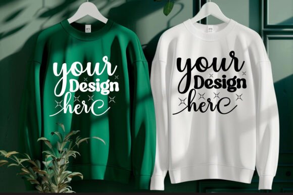 Gildan 18000 Couple Mockup 49 for Product Mockups and Graphics