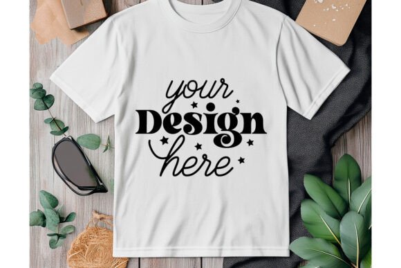 Gildan 64000 White Mockup 42 for Product Mockups and Graphics