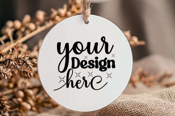 New Year Round Sign Mockup 35 – A Versatile Graphics Asset for Product Mockups